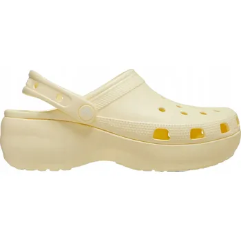 Dámské pantofle Nazouváky pantofle Crocs Classic Platform Clog buttercream 41-42 EU