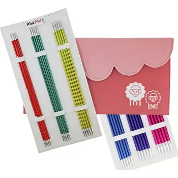 Jehlice KnitPro Zing Starter set ponožkových jehlic 20cm (KnitPro Zing Starter Double Pointed Needle Set 20cm)