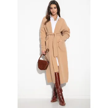 Dámský svetr TopMode Dlouhý dámský kardigan z vlny 626957