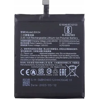 Baterie pro mobilní telefon Baterie pro Xiaomi Redmi 5A Xiaomi 3000 mAh