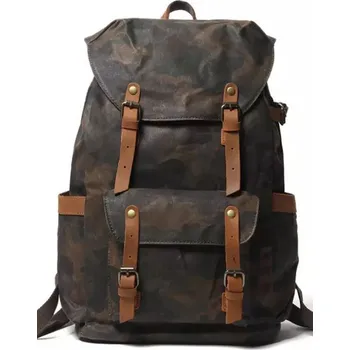 Městský batoh TopMode Maskáčový plátěný batoh 868549