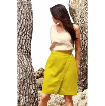 Dámská sukně Lotika Zavinovací lněná sukně Lotika česká móda Premium quality 849396