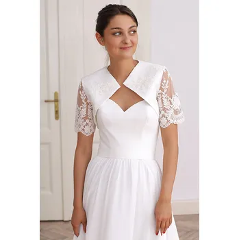 TopMode Bolerko s krajkou přes bílé šaty 957729