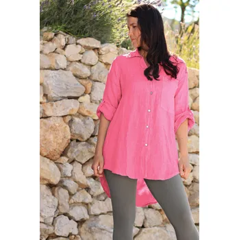 Dámská košile TopMode Lněná dámská oversized košile 933665