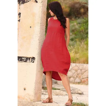 Dámské šaty Lotika Autorské lněné balonové šaty Lotika 928680