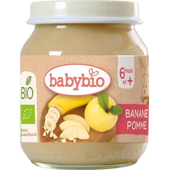 BABYBIO BIO banán a jablko 130 g