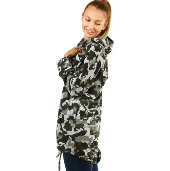 Dámský svetr TopMode Volný maskáčový cardigan 477764