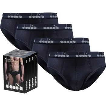 Slipy Pánské bavlna slipy DIADORA , balení 4 kusů vel. L, tmavě modré