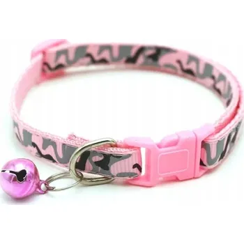 Obojek pro psa Obojek pro kotě/kočku Camuflage 1x19-32cm, Růžová