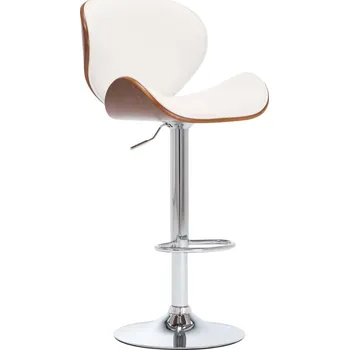 Barová židle Barová židle bílá umělá kůže - 8719883795942