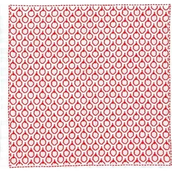 Vyšívací vzor Hitomezashi sashiko vyšívací sada 34 x 34 cm JABLKA, bílá, sartor.cz