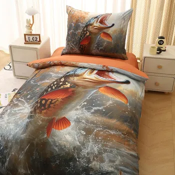 Povlečení povlečení z mikrovlákna 3D ŠTIKA