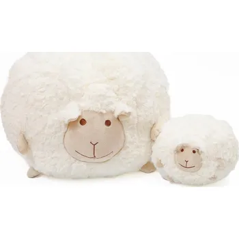 Dekorativní polštářek Dětská plyšová Ovečka s jehňátkem 35 cm