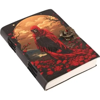 Kalendář Ručně vyráběný kožený diář, moderní fantasy herní zápisník, spirálová vazba, gotický zápisník,