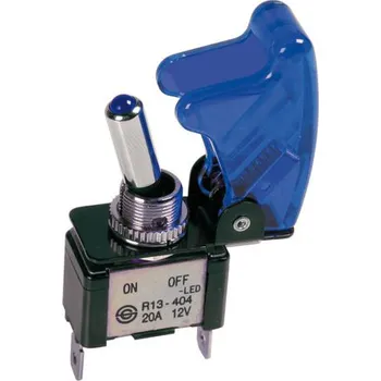 Spínač páčkový 12 V 20 A modrý č7