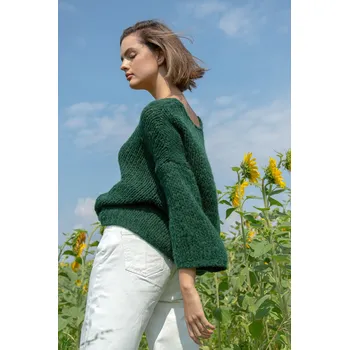 Dámský svetr TopMode Dámský hladce pletený svetr s vlnou 859503