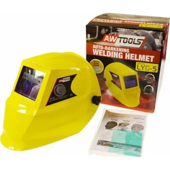 Svářečská kukla AWTools LYG-5 samostmívací svářečská kukla žlutá (AW50002)