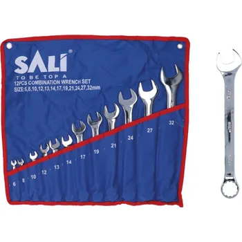 Sada nářadí sada očkoplochých klíčů, 12 ks - 6 - 32 mm, chrom-vanadová ocel