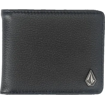Módní doplněk VOLCOM peněženka - Single Stone Leather Wallet (BLK)