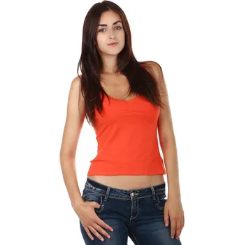 TopMode Dámské tílko s krajkou na úzká ramínka 106015