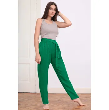 Dámské kalhoty TopMode 100 % lněné kalhoty 1013471