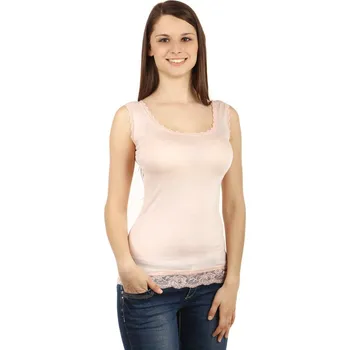 TopMode Dámské tílko lemované krajkou 50163