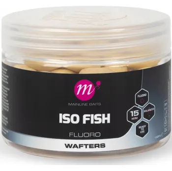 Boilies MAINLINE ISO Fish Fluoro Wafters – 15mm – Bílé (Bílá)