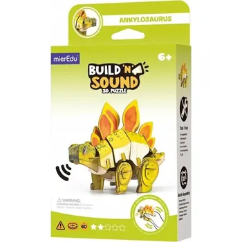 Puzzle 3D puzzle se zvuky - Stegosaurus, Postav a poslouchej