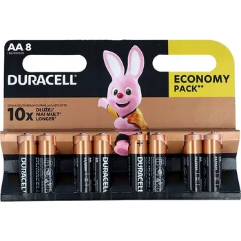 Článková baterie Alkalická baterie Duracell Extra Life LR6 AA 8 ks