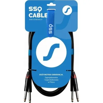 Audio kabel SSQ JMJM2 - Kabel 2x Jack mono 6,3 mm - 2x Jack mono 6,3 mm, 2 m