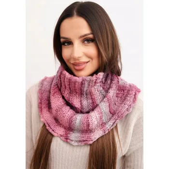 Nákrčník Nákrčník dámský vlněný měkký nákrčník rolák zimní KN21 tmavě růžový