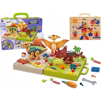 ostatní stavebnice KREATIVNÍ SADA STAVEBNICE DINOSAUŘI PRO ŠROUBOVÁNÍ