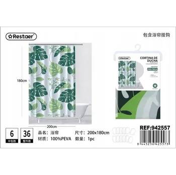 Prostěradlo Stylová Záclona o rozměrech 200 x 180 cm s rostlinným vzorem