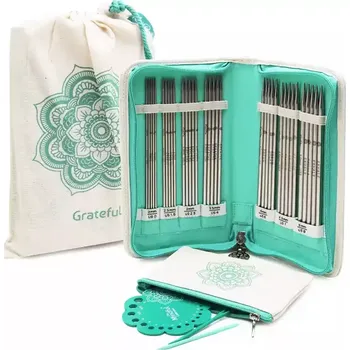 Jehlice KnitPro Mindful Grateful set ponožkových jehlic 15cm (KnitPro Grateful Double Pointed Needle Set 15cm)