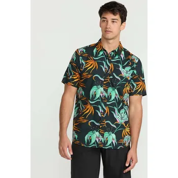 Pánská móda VOLCOM košile - Brainmelter Floral Ss (BGR) velikost: S