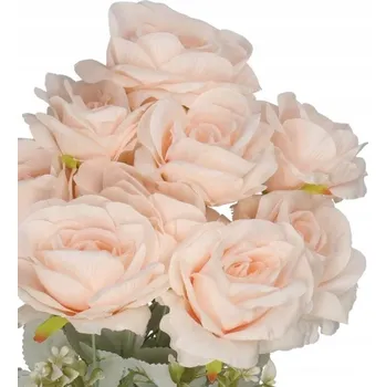 umělá květina KYTICE RŮŽÍ UMĚLÉ KVĚTINY JAKO ŽIVÉ 50 CM HUSTÁ XXL DEKORATIVNÍ