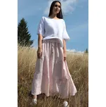 TopMode Lněná sukně s knoflíky 951613