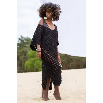 Dámské šaty TopMode Bambusové děrované šaty na pláž 711136