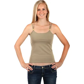 TopMode Dámské krátké tílko s dvojitými ramínky 65110