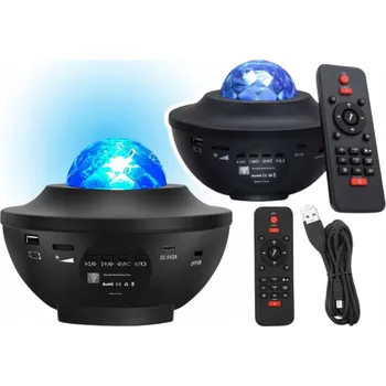 Noční světlo PROJEKTOR NOČNÍ OBLOHY NOČNÍ LAMPA LED OTOČNÝ BLUETOOTH REPRODUKTOR DÁLKOVÉ OVLÁDÁNÍ