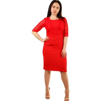 Dámské šaty TopMode Dámské šaty s krajkovými rukávy 432416