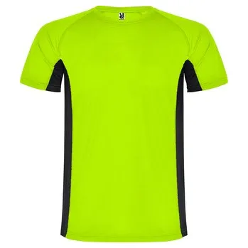 Dámské tričko Dětské sportovní tričko Shanghai, svítivě zelená/černá, Velikost 16