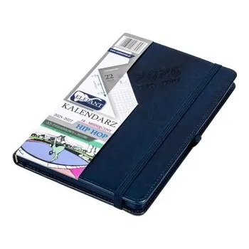 Diář Kalendarz 2025/2027 A5 18M + notes Hip Hop granat