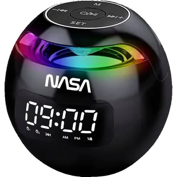 Bluetooth reproduktor Bluetooth reproduktor NASA s budíkem, alarmem a LED lampičkou