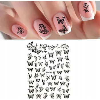 SAMOLEPKY NA NEHTY OZDOBY MOTÝLCI dh-266