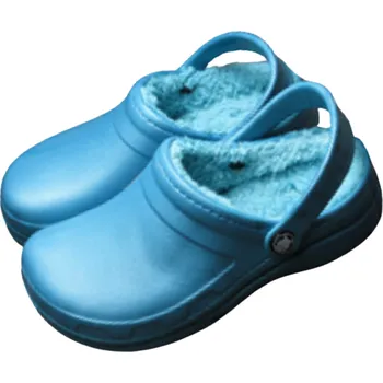 Chlapecké pantofle Listar 8861C Dětské gumové zateplené nazouváky tm.tyrkysové