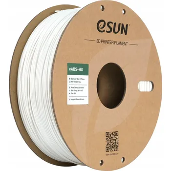 Filament ESUN ABS-HS Filament bílý 1.75mm 1000g Papírová Cívka