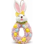 Velikonoce Slámový velikonoční věnec kluk S25-23-55 22×8×55 cm