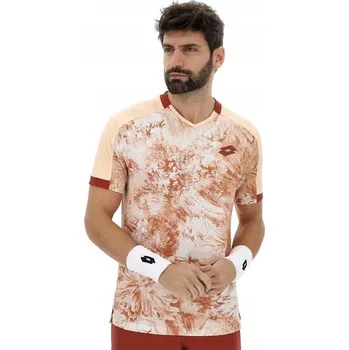Pánské tričko Pánské tenisové tričko LOTTO TECH IV-D2 TEE MEN CREAM BEIGE L