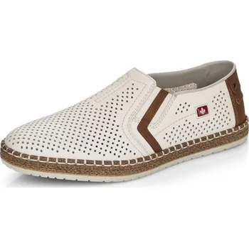 Pánské mokasíny Pánské mokasíny RIEKER B5297-80 bílá S6 44